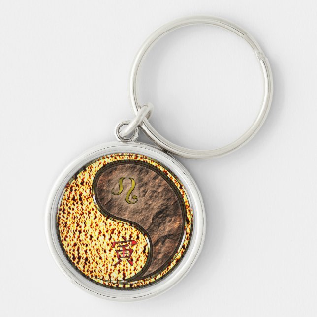 Leo & Earth Tiger Keychain (Front)