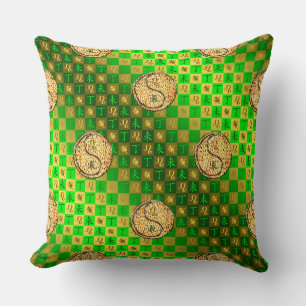 Leo & Fire Goat Throw Pillow