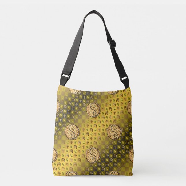 Leo & Fire Horse Crossbody Bag (Front)