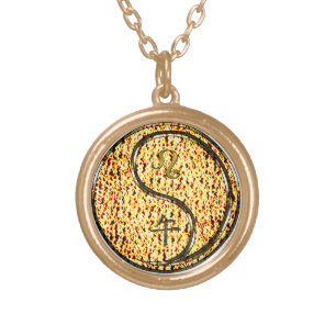 Leo & Fire Horse Gold Plated Necklace