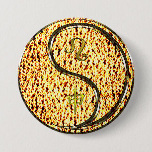 Leo & Fire Monkey Button