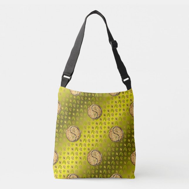 Leo & Fire Monkey Crossbody Bag (Front)