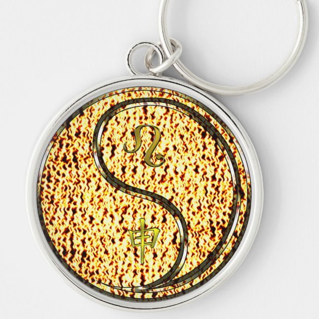 Leo & Fire Monkey Keychain (Front)