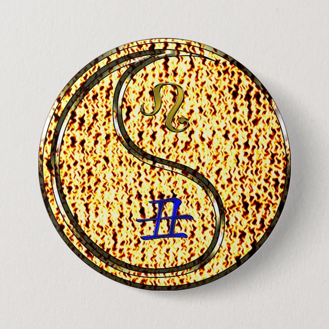 Leo & Fire Ox Button (Front)