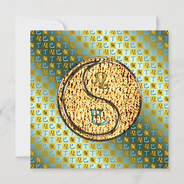 Leo & Fire Snake Card (Front)