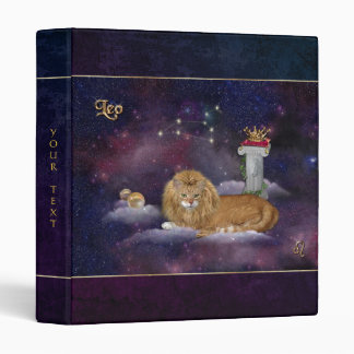 Leo for Cat Lovers 3 Ring Binder