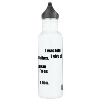 Leo Fun & Inspiring Design Daily Use Sport or Gift Stainless Steel Water Bottle