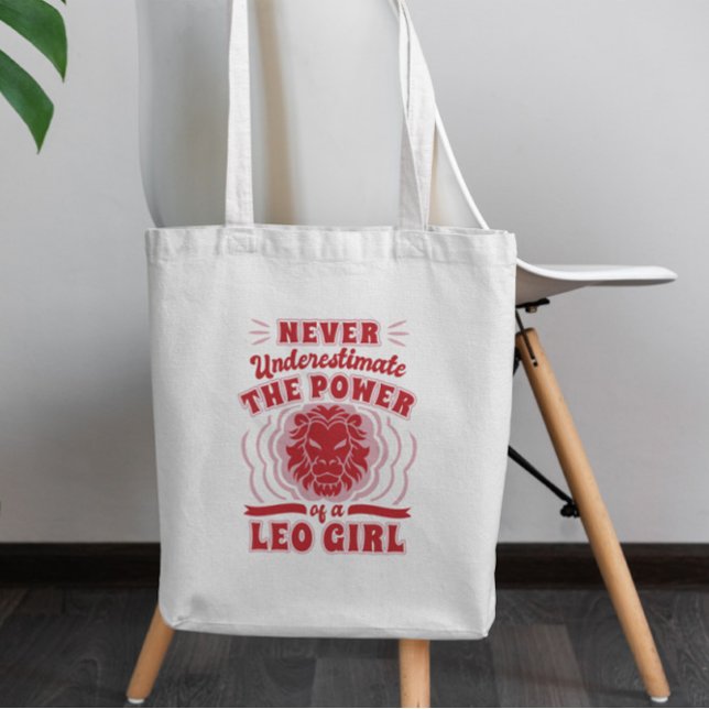 Leo Girl Quote Tote Bag (Creator Uploaded)