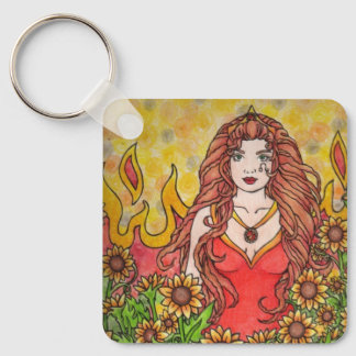 Leo Goddess Keychain