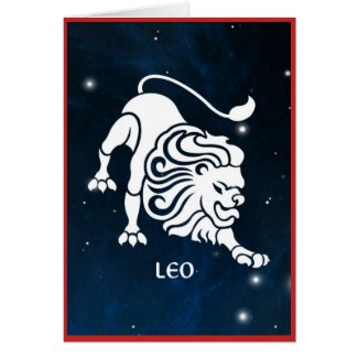 Leo Greeting Card