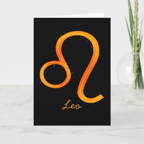 Leo Greeting Card_ Blank Card