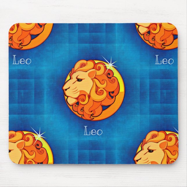 leo horoscope mouse pad (Front)