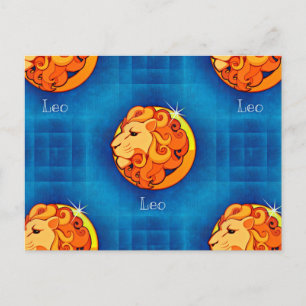 leo horoscope postcard