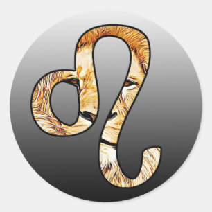 Leo Horoscope Sign Lion Stickers