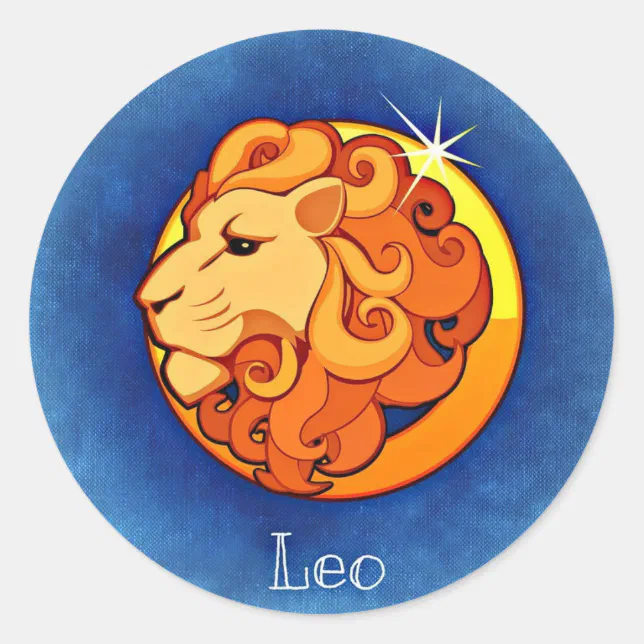 Leo Horoscope Sign Lion Symbol Astrology Sticker | Zazzle