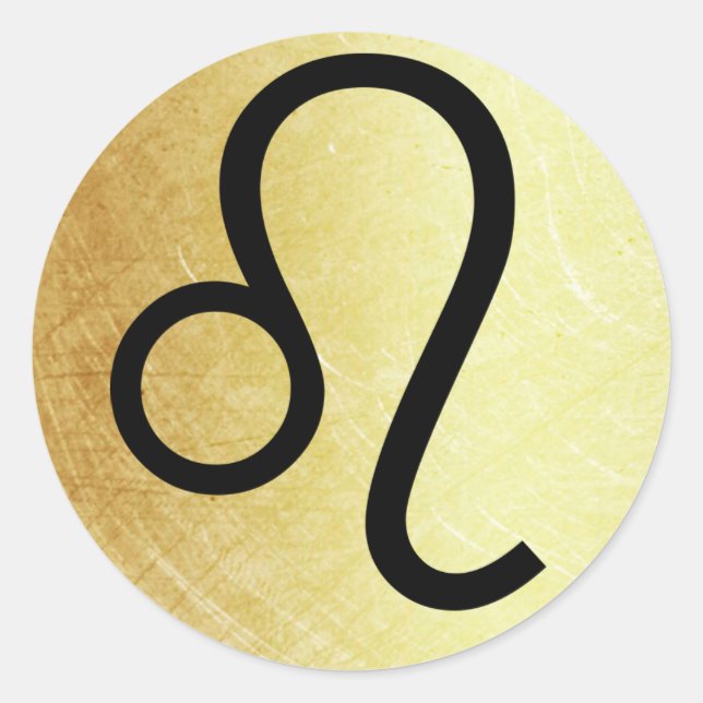 Leo Horoscope Sign Symbol Astrology Sticker (Front)