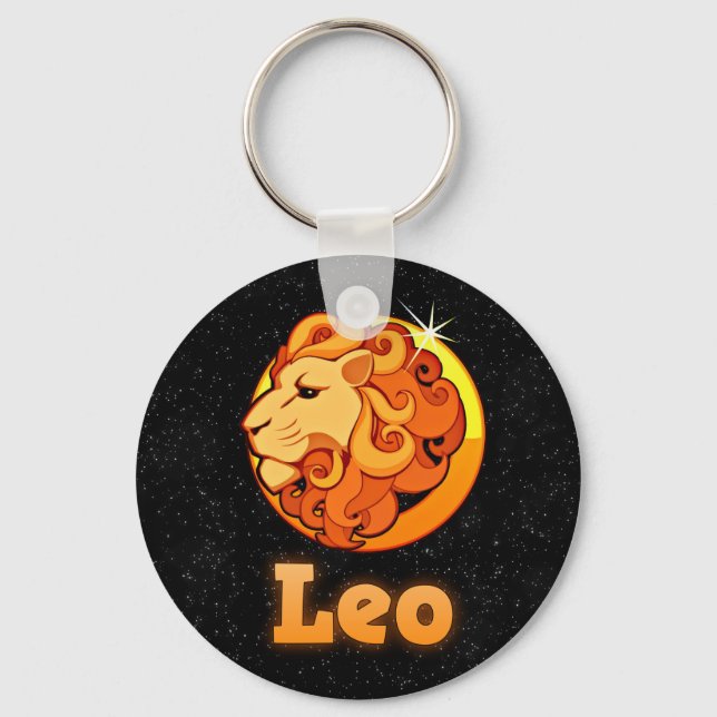 Leo illustration keychain (Front)