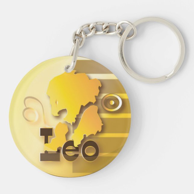 Leo-July 23 to August 21 Keychain (Back)