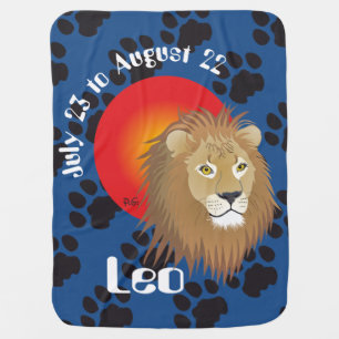 Leo July 23 to August 22 Baby Blanket