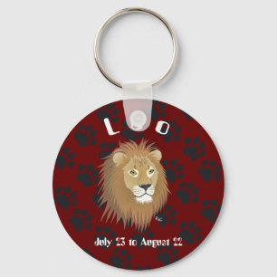 Leo July 23 to August 22 Keychains