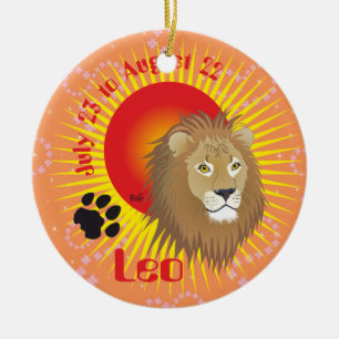 Leo July 23 to August 22 Ornament