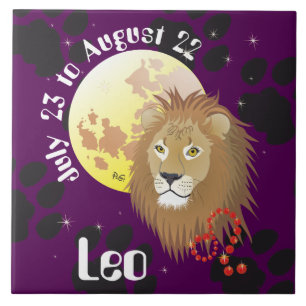 Leo July 23 to August 22 Tile