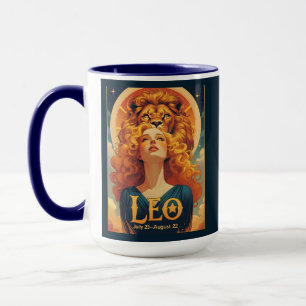 Leo July August Zodiac Birthday Astrology Mug