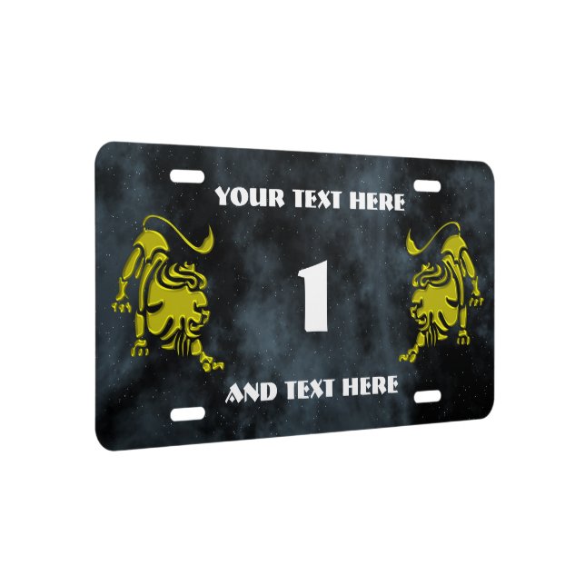 Leo License Plate (Right)