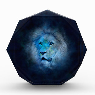 leo lion acrylic award