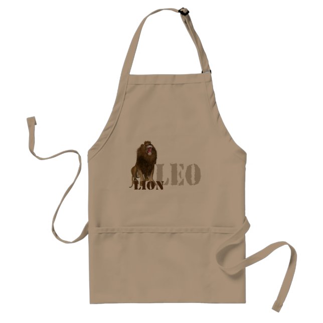 Leo Lion Adult Apron (Front)
