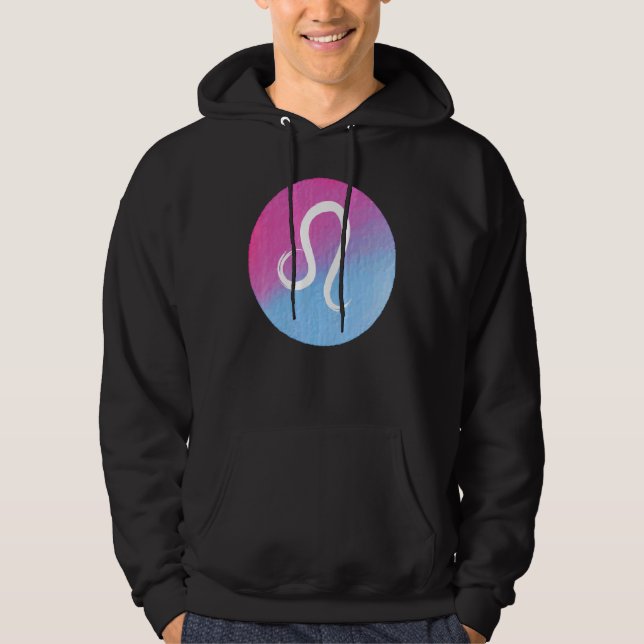 Leo Lion Astronomy Astrology Horoscope Zodiac Wome Hoodie (Front)