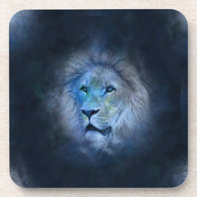 leo lion beverage coaster (Front)