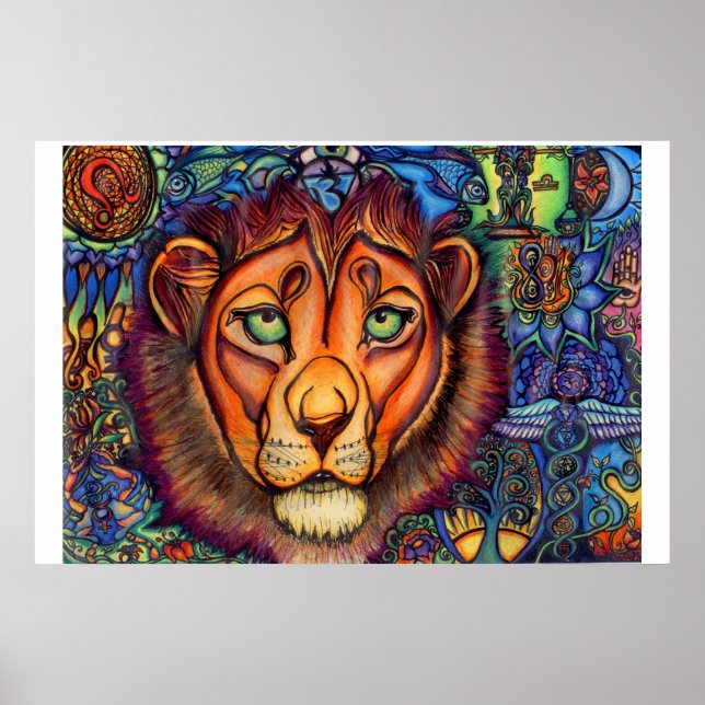 Leo Lion, Calm and Fierce Poster (Front)