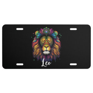 Leo Lion License Plate