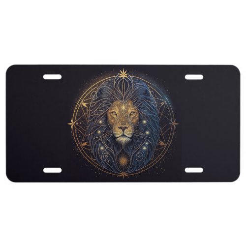 Leo Lion License Plate