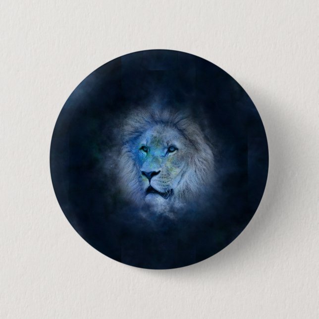 leo lion pinback button (Front)