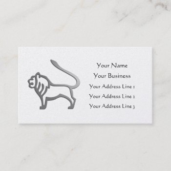 Leo Lion Zodiac Star Sign Gold Vet Bookmark Business Card by zodiac_shop at Zazzle