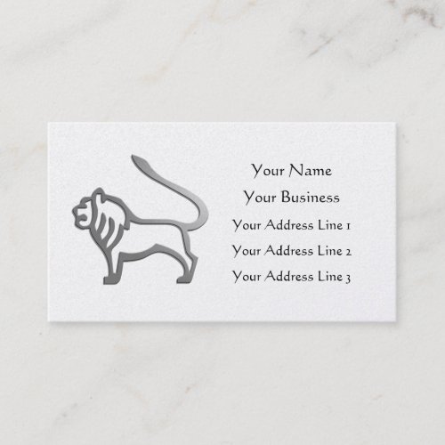 Leo Lion Zodiac Star Sign Gold Vet Bookmark Business Card Template