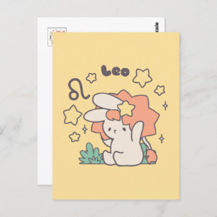 Leo Loppi Tokki Zodiac Series Art Postcard