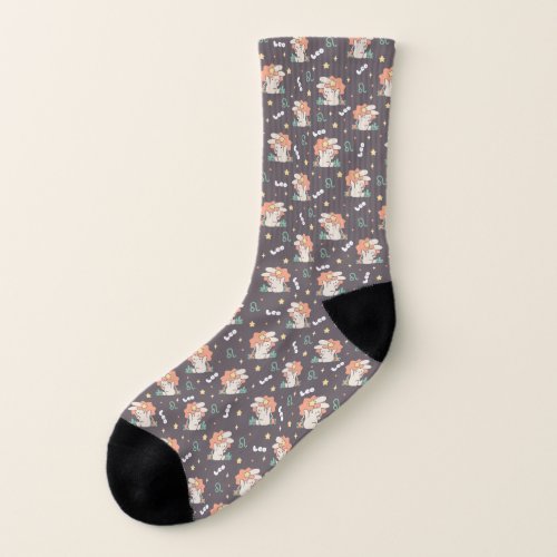 Leo Loppi Tokki Zodiac Series Pattern II Socks