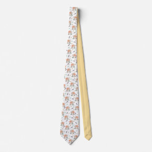 Leo Loppi Tokki Zodiac Series Pattern Neck Tie