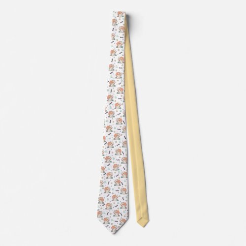 Leo Loppi Tokki Zodiac Series Pattern Neck Tie