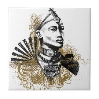 Leo Maasai Man Ceramic Tile