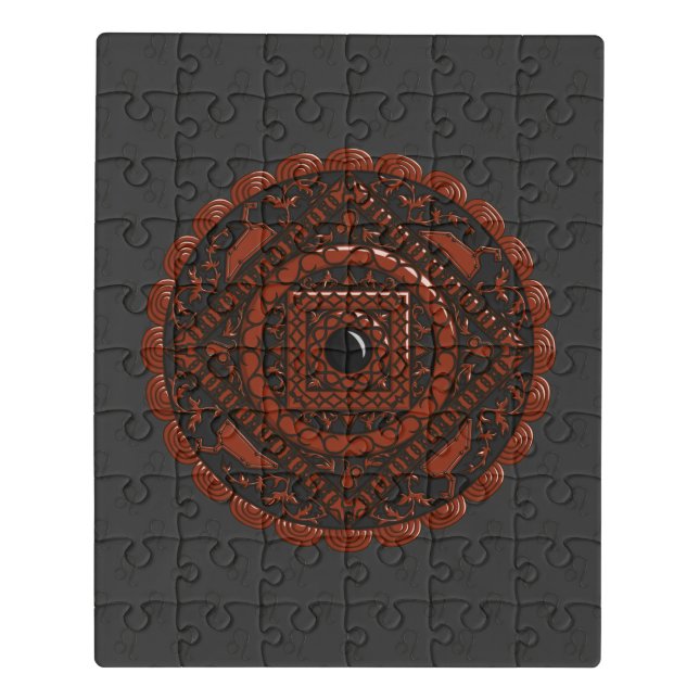 Leo Mandala Acrylic Puzzle (Puzzle Vertical)