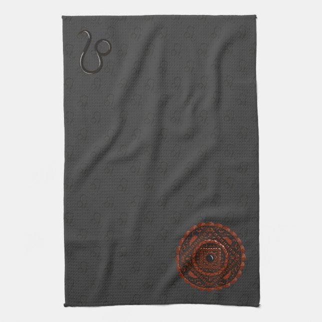 Leo Mandala Hand Towel (Vertical)