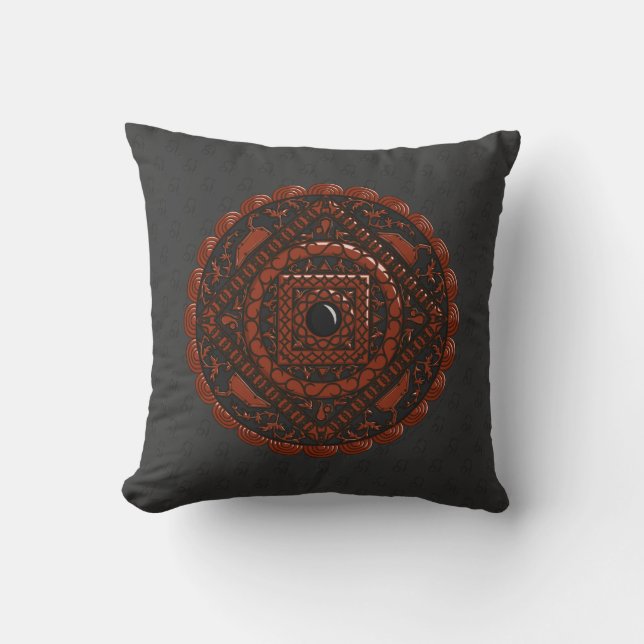 Leo Mandala Pillow (Front)