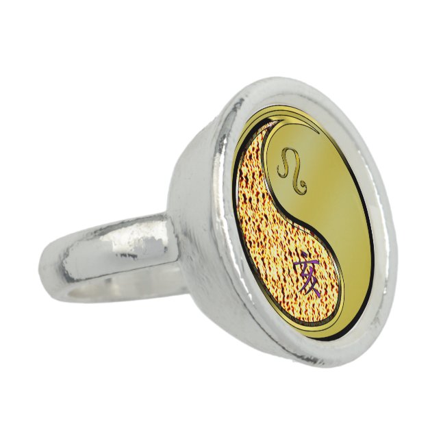 Leo & Metal Boar Ring (Side)