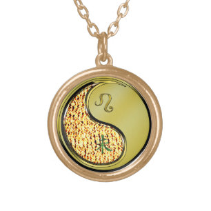 Leo & Metal Goat Gold Plated Necklace