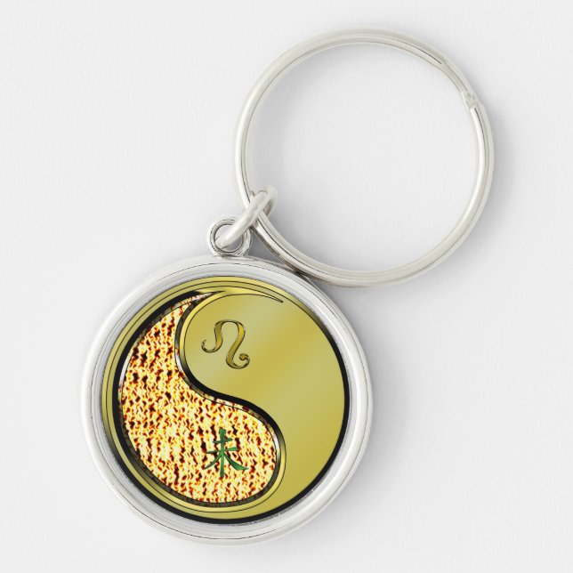 Leo & Metal Goat Keychain (Front)