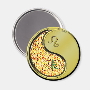 Leo & Metal Goat Magnet